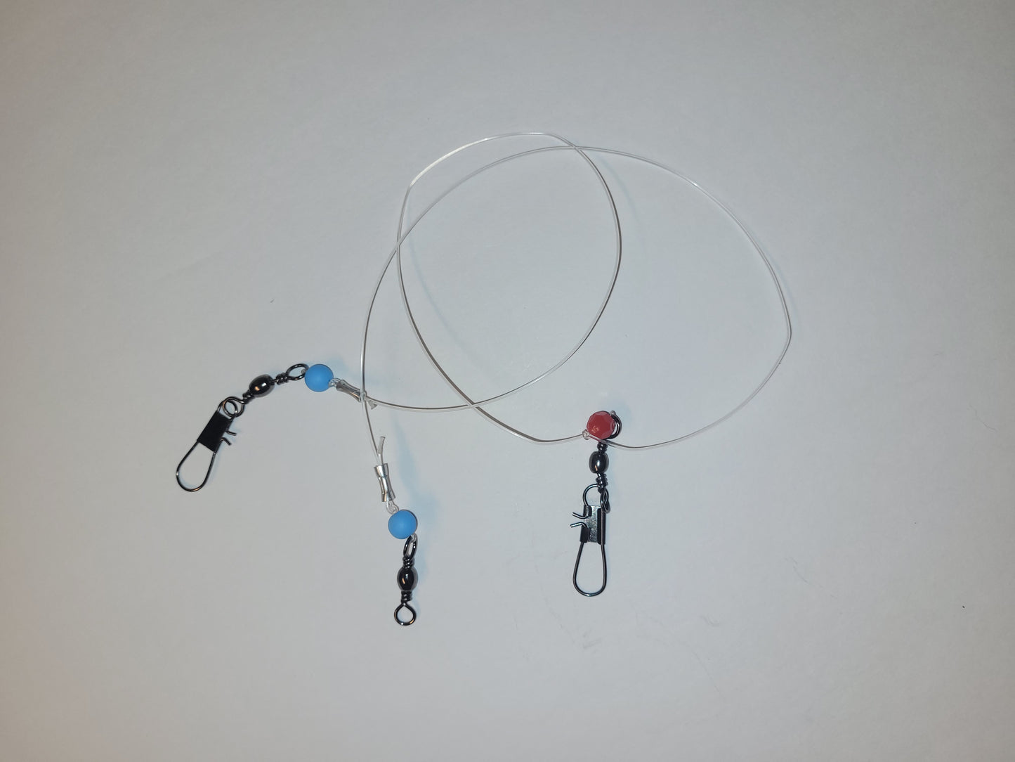 1 HOOK,1WEIGHT SWIVELS 100 LB+BREAK STRENGTH FIGHT POWER LEADER